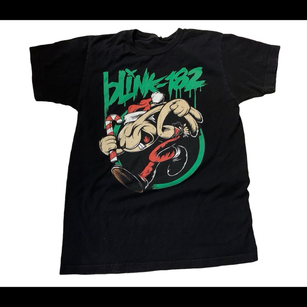 Blink 182 Bunny Logo Christmas Tee Sz. S